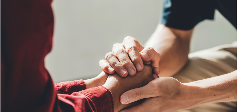 Practitioner and client engaging